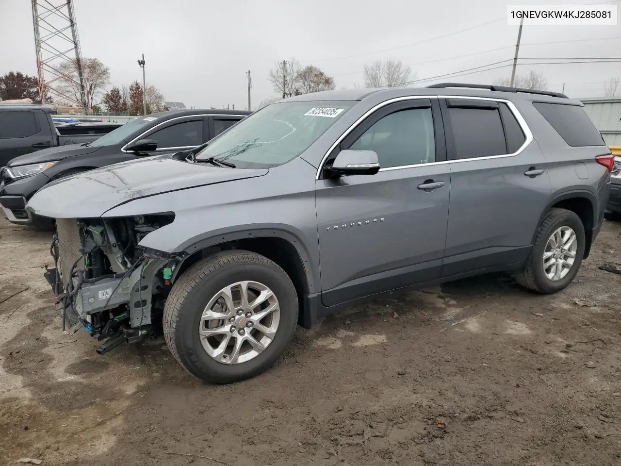 1GNEVGKW4KJ285081 2019 Chevrolet Traverse Lt