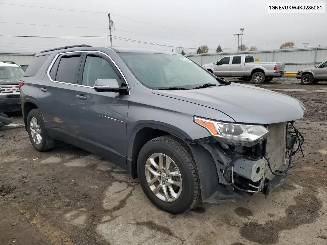 1GNEVGKW4KJ285081 2019 Chevrolet Traverse Lt