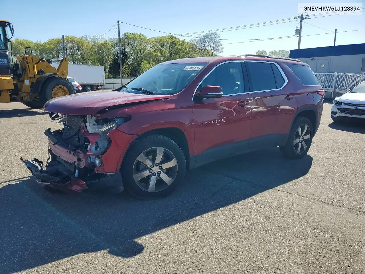 1GNEVHKW6LJ123394 2020 Chevrolet Traverse Lt