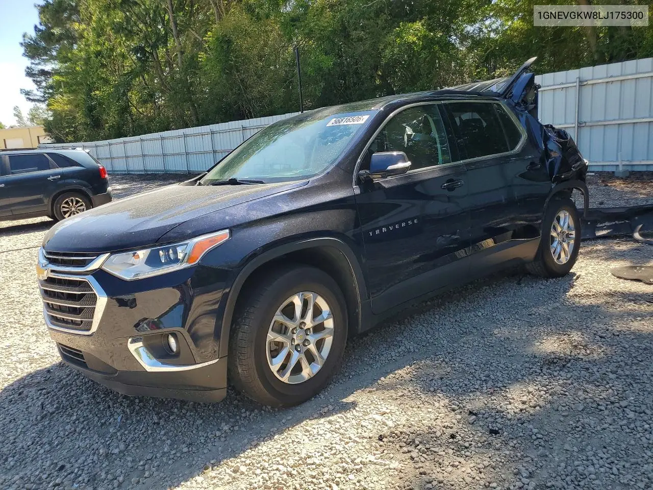 2020 Chevrolet Traverse Lt VIN: 1GNEVGKW8LJ175300 Lot: 56816506