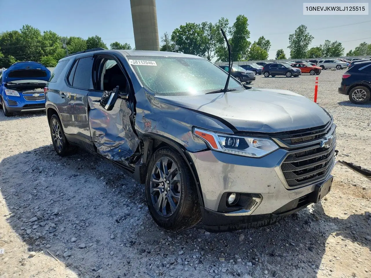 2020 Chevrolet Traverse Rs VIN: 1GNEVJKW3LJ125515 Lot: 58112046
