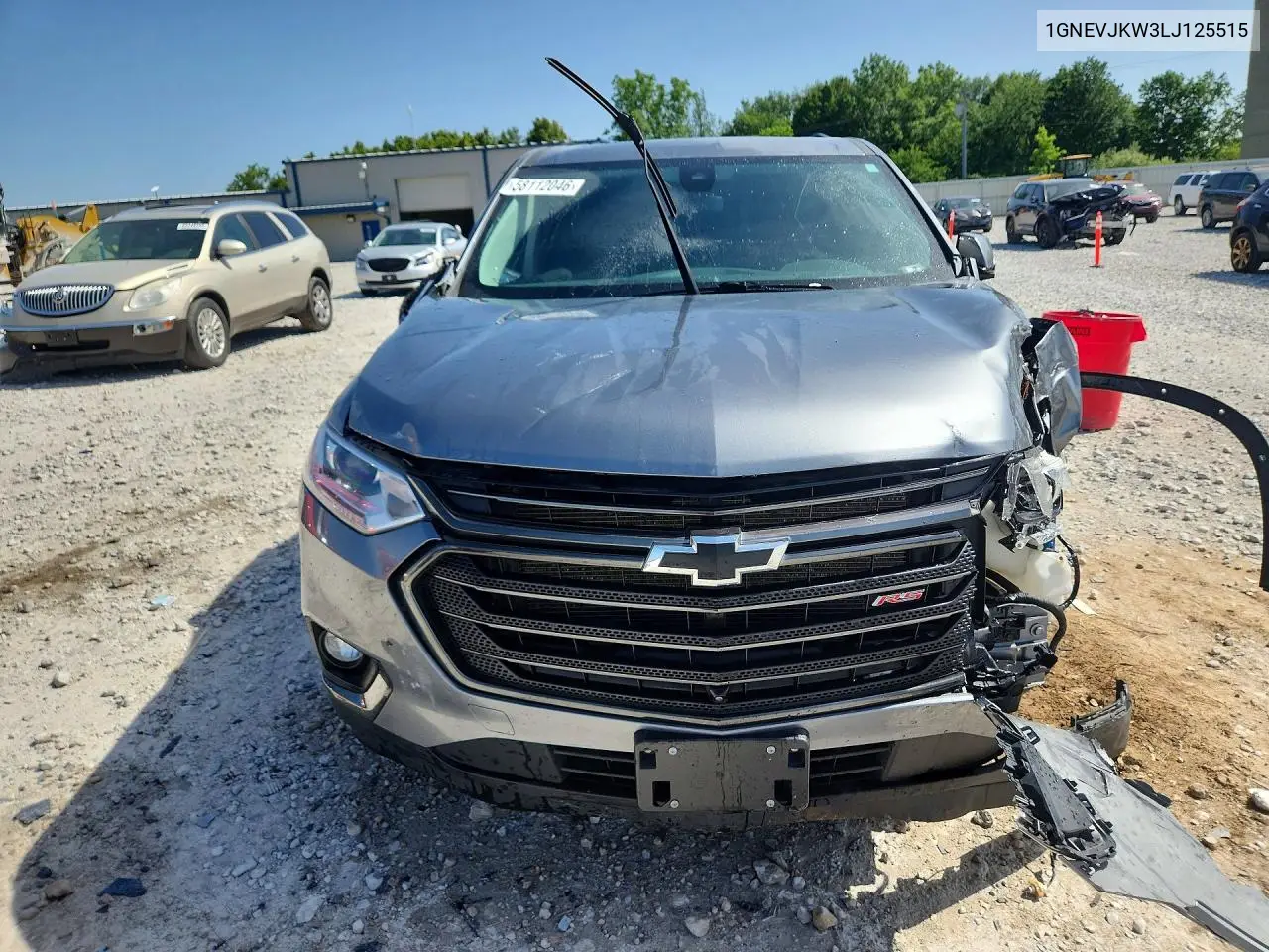 2020 Chevrolet Traverse Rs VIN: 1GNEVJKW3LJ125515 Lot: 58112046