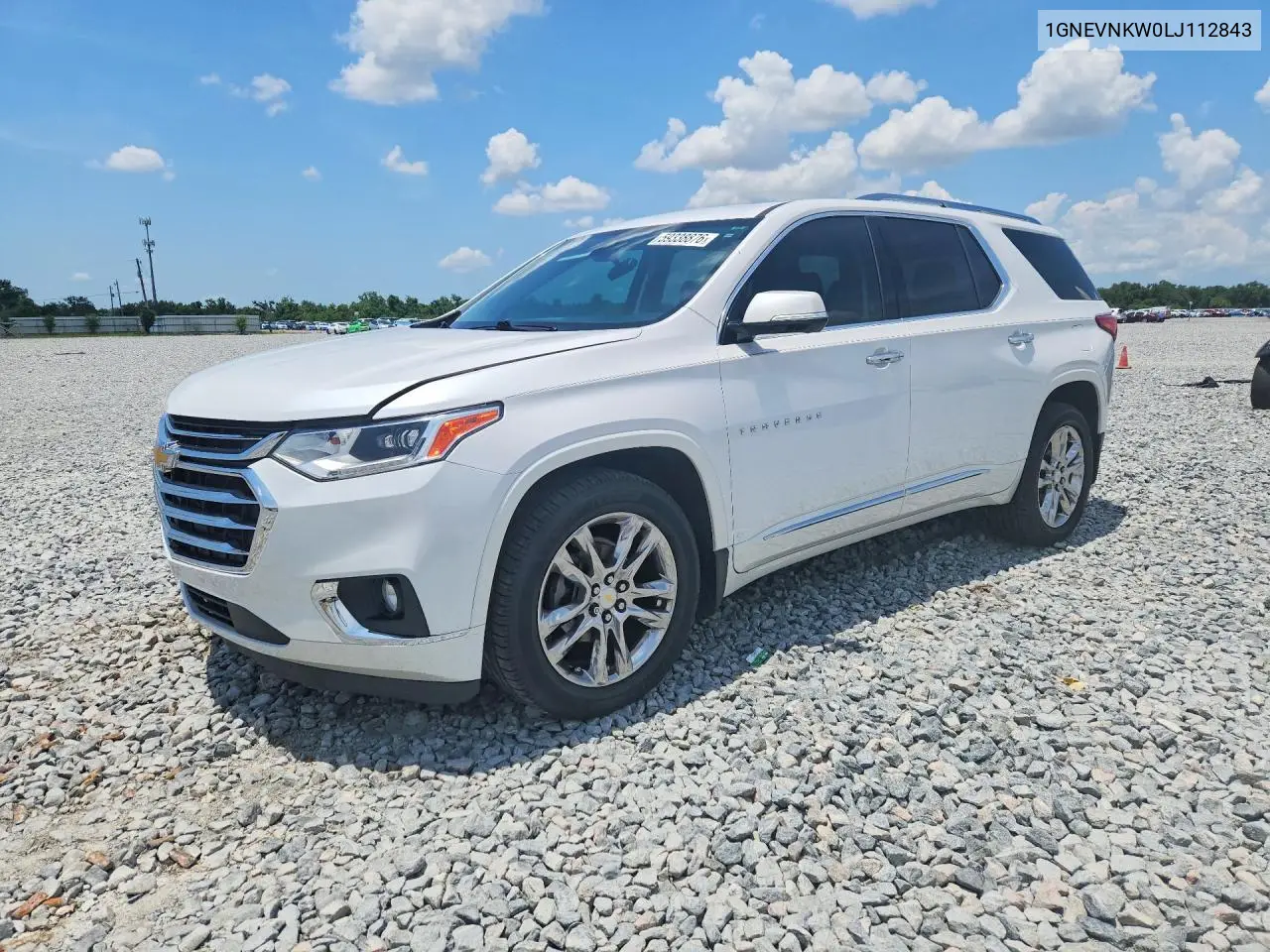2020 Chevrolet Traverse High Country VIN: 1GNEVNKW0LJ112843 Lot: 59338876