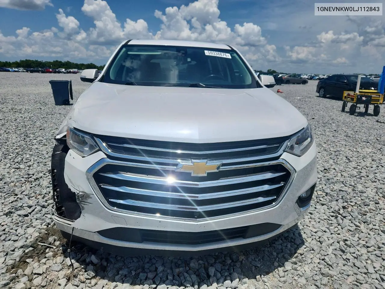 2020 Chevrolet Traverse High Country VIN: 1GNEVNKW0LJ112843 Lot: 59338876
