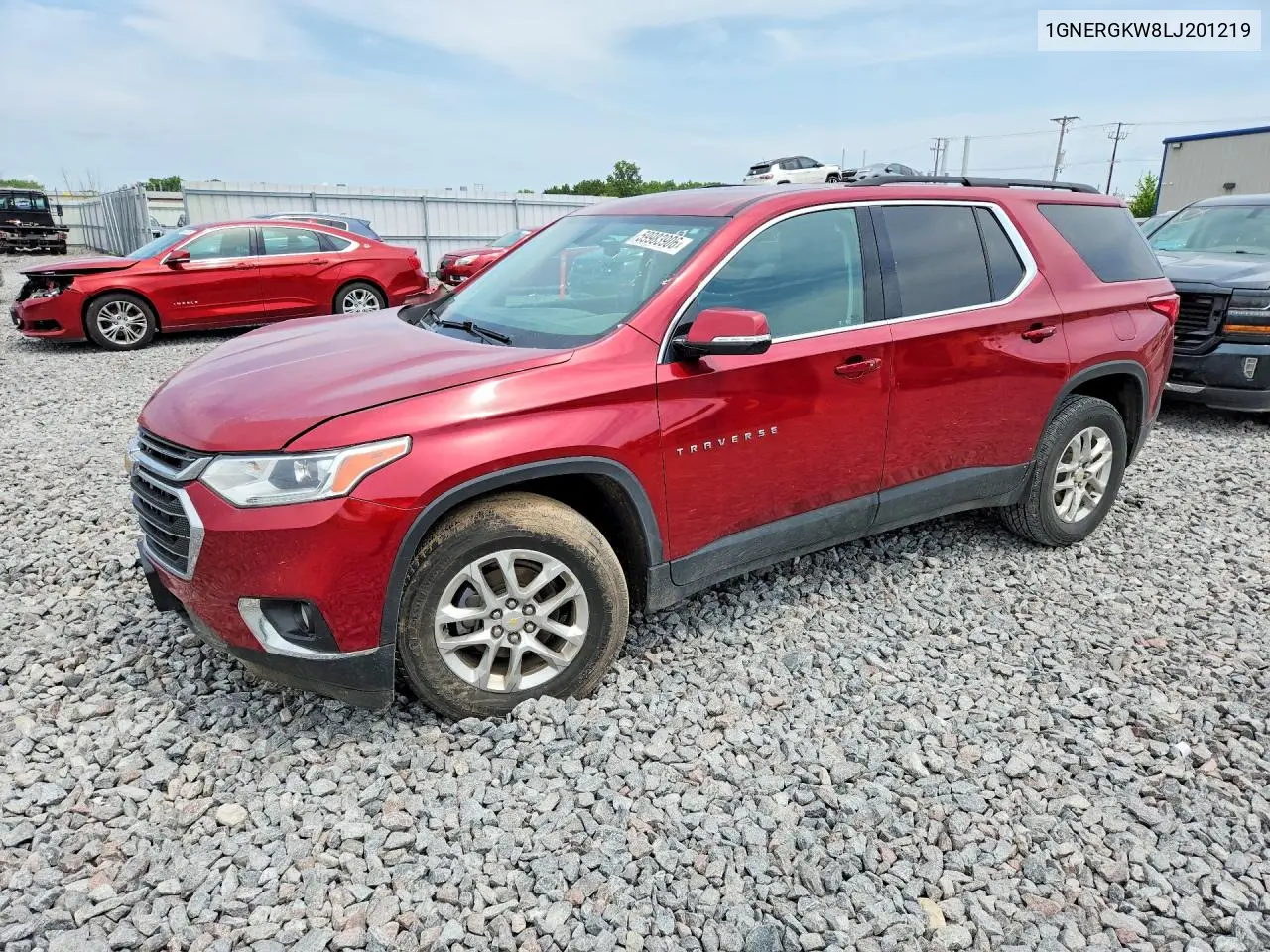 2020 Chevrolet Traverse Lt VIN: 1GNERGKW8LJ201219 Lot: 59983906