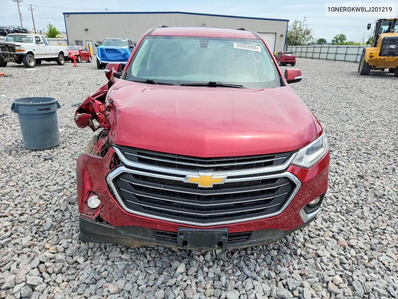 2020 Chevrolet Traverse Lt VIN: 1GNERGKW8LJ201219 Lot: 59983906