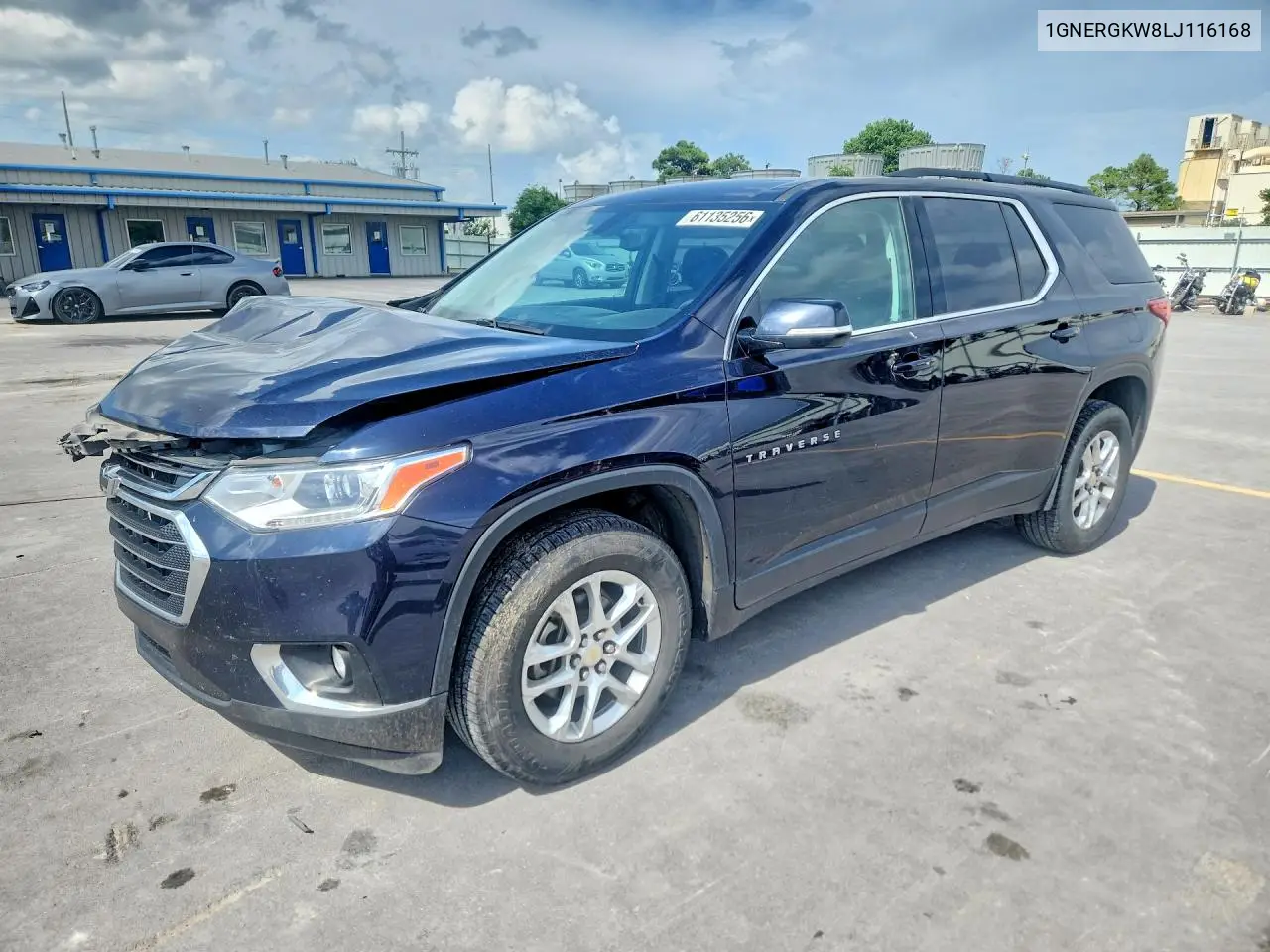 2020 Chevrolet Traverse Lt VIN: 1GNERGKW8LJ116168 Lot: 61135256