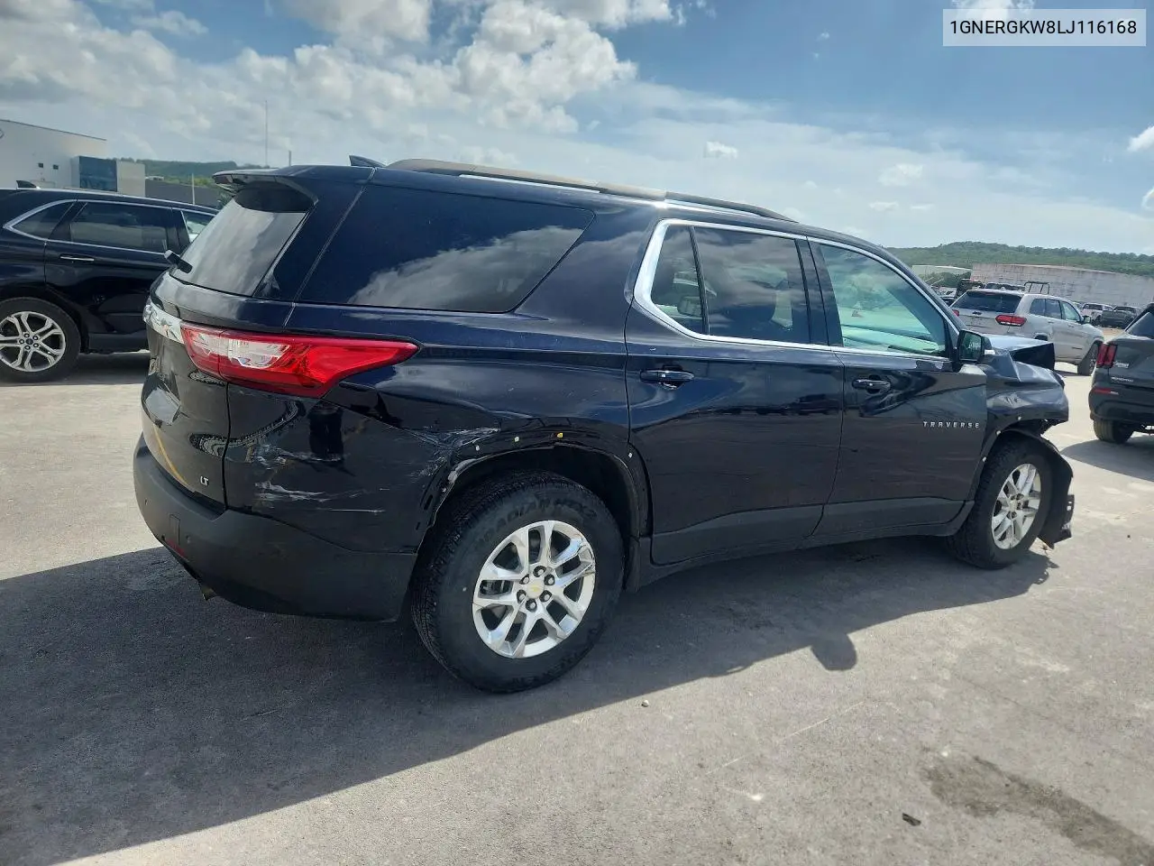 2020 Chevrolet Traverse Lt VIN: 1GNERGKW8LJ116168 Lot: 61135256