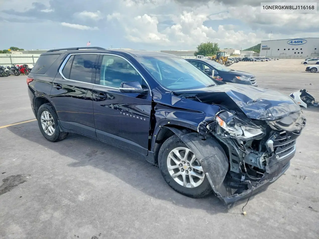 2020 Chevrolet Traverse Lt VIN: 1GNERGKW8LJ116168 Lot: 61135256