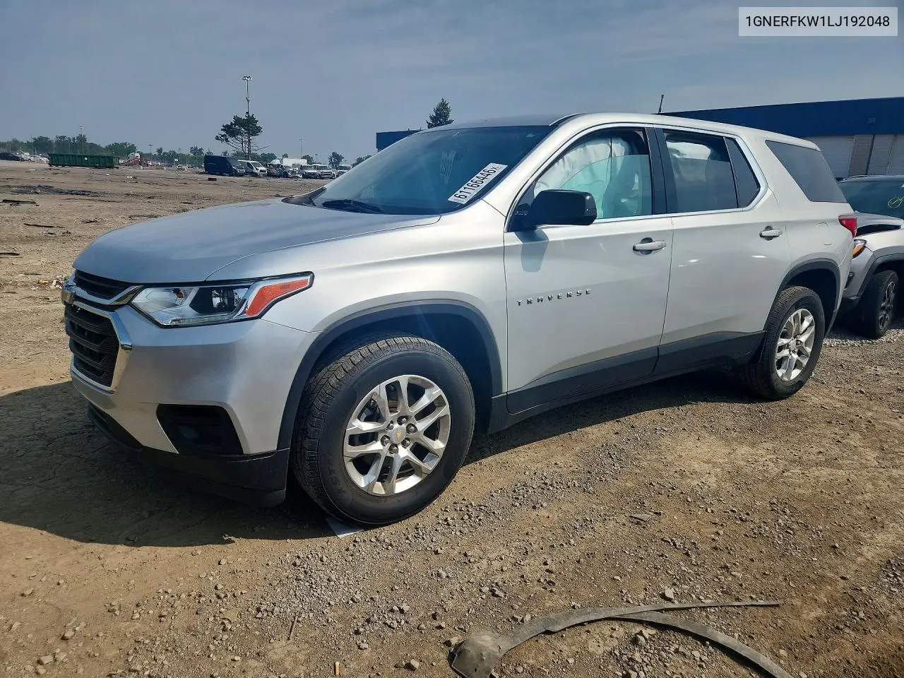 2020 Chevrolet Traverse Ls VIN: 1GNERFKW1LJ192048 Lot: 61166446