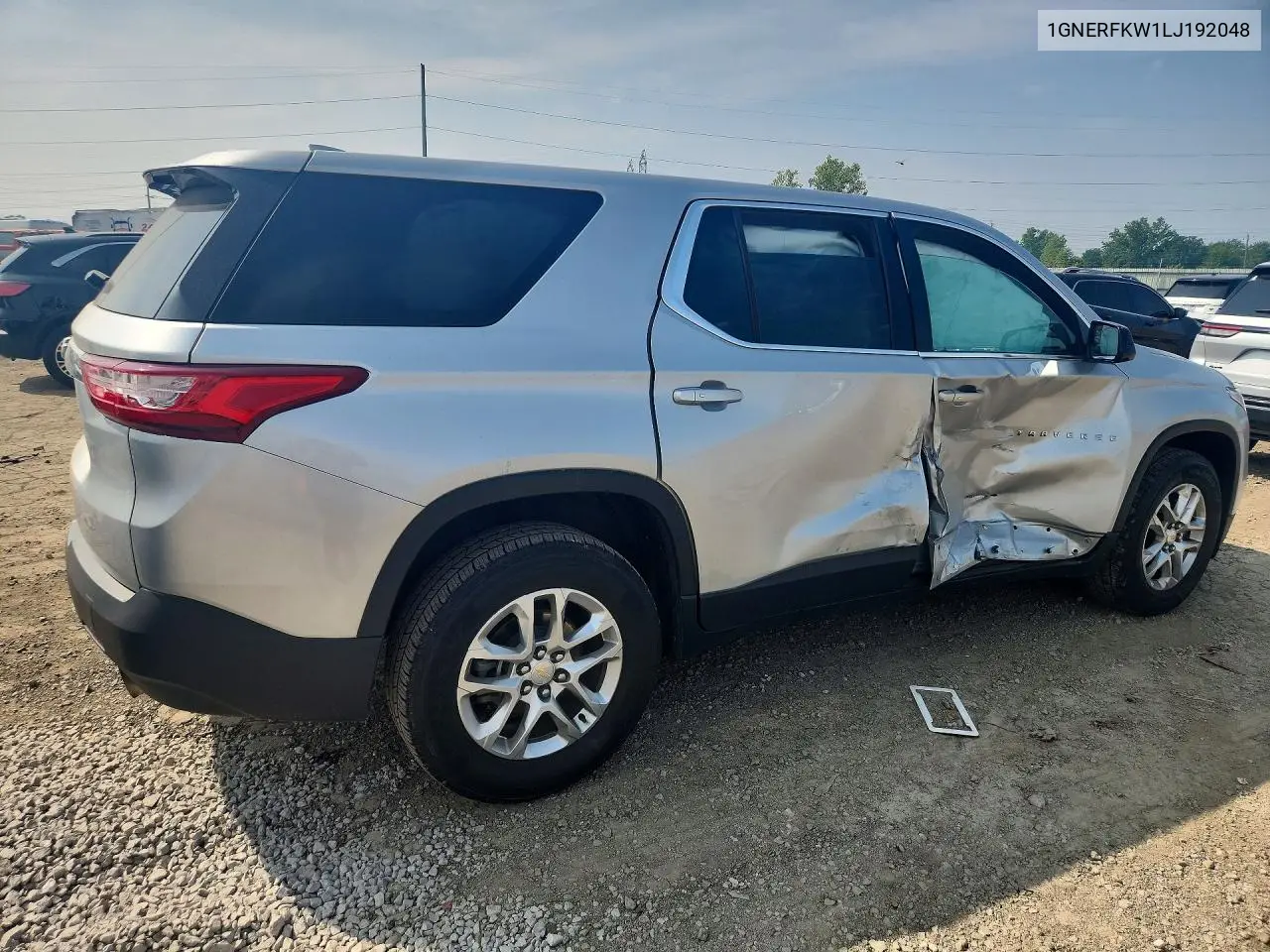 2020 Chevrolet Traverse Ls VIN: 1GNERFKW1LJ192048 Lot: 61166446