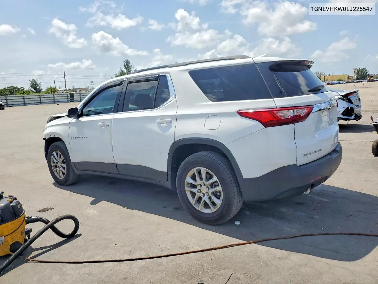 2020 Chevrolet Traverse Lt VIN: 1GNEVHKW0LJ225547 Lot: 61309896