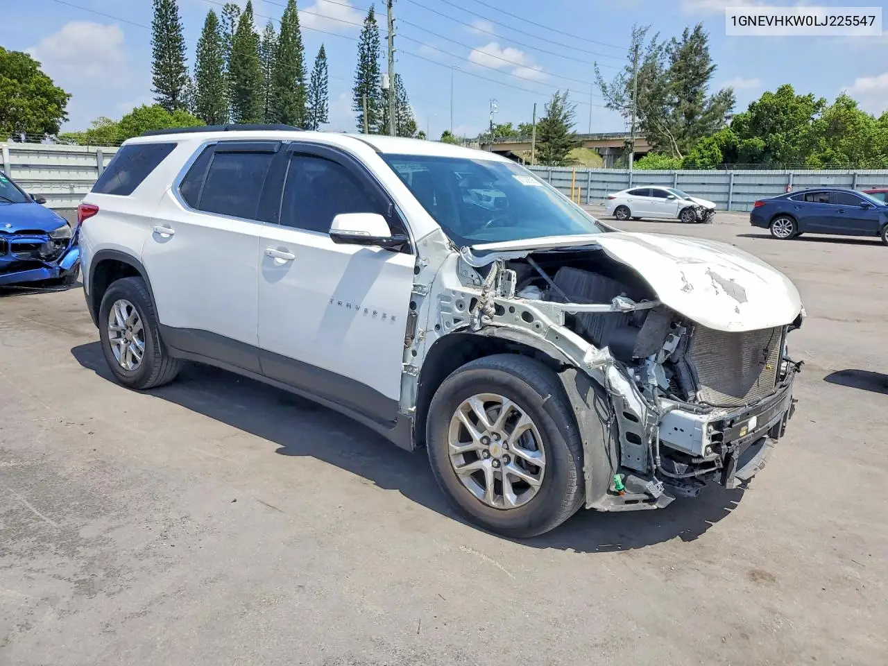 2020 Chevrolet Traverse Lt VIN: 1GNEVHKW0LJ225547 Lot: 61309896