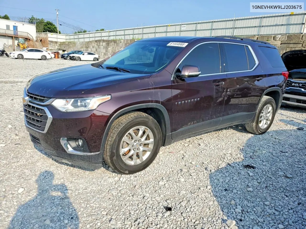 2020 Chevrolet Traverse Lt VIN: 1GNEVHKW9LJ203675 Lot: 61444666