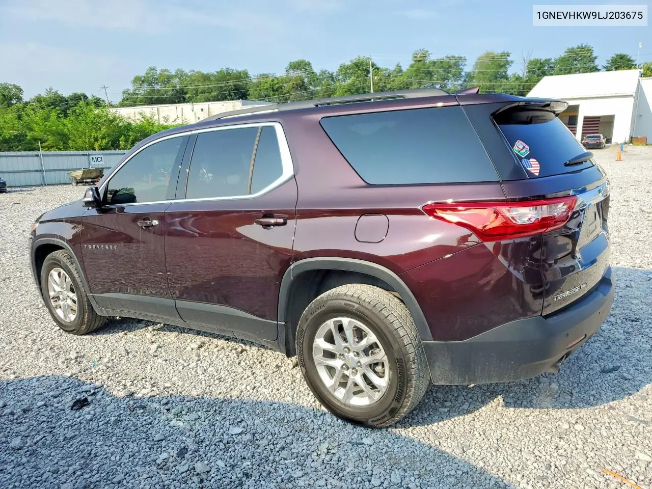 2020 Chevrolet Traverse Lt VIN: 1GNEVHKW9LJ203675 Lot: 61444666