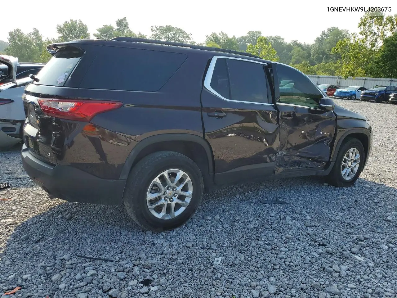2020 Chevrolet Traverse Lt VIN: 1GNEVHKW9LJ203675 Lot: 61444666