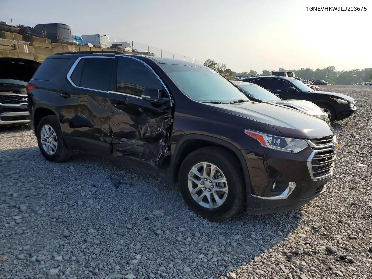 2020 Chevrolet Traverse Lt VIN: 1GNEVHKW9LJ203675 Lot: 61444666