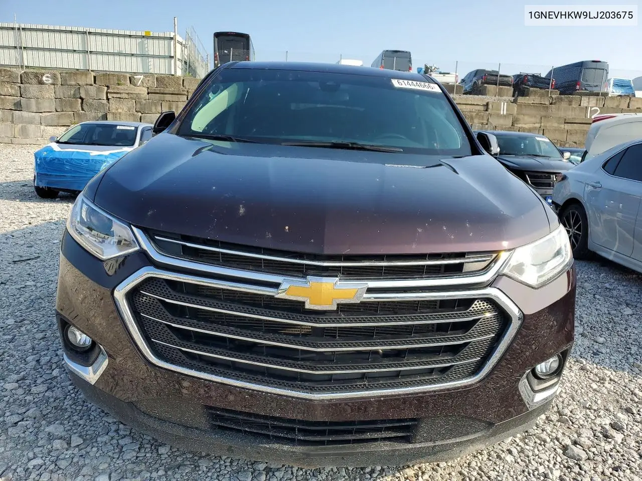 2020 Chevrolet Traverse Lt VIN: 1GNEVHKW9LJ203675 Lot: 61444666