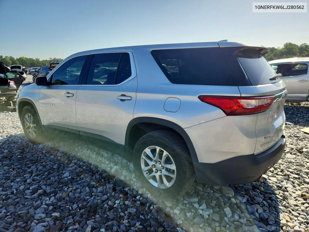 2020 Chevrolet Traverse Ls VIN: 1GNERFKW6LJ280562 Lot: 61513326