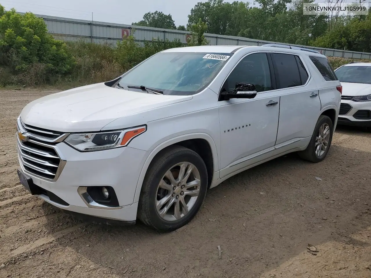 2020 Chevrolet Traverse High Country VIN: 1GNEVNKW7LJ105999 Lot: 61660566