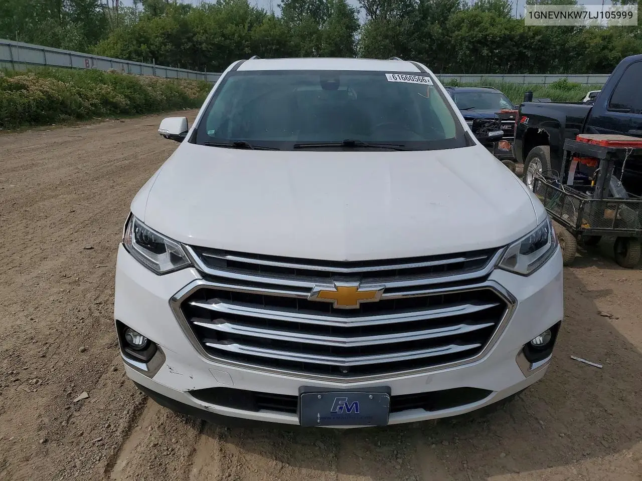 2020 Chevrolet Traverse High Country VIN: 1GNEVNKW7LJ105999 Lot: 61660566
