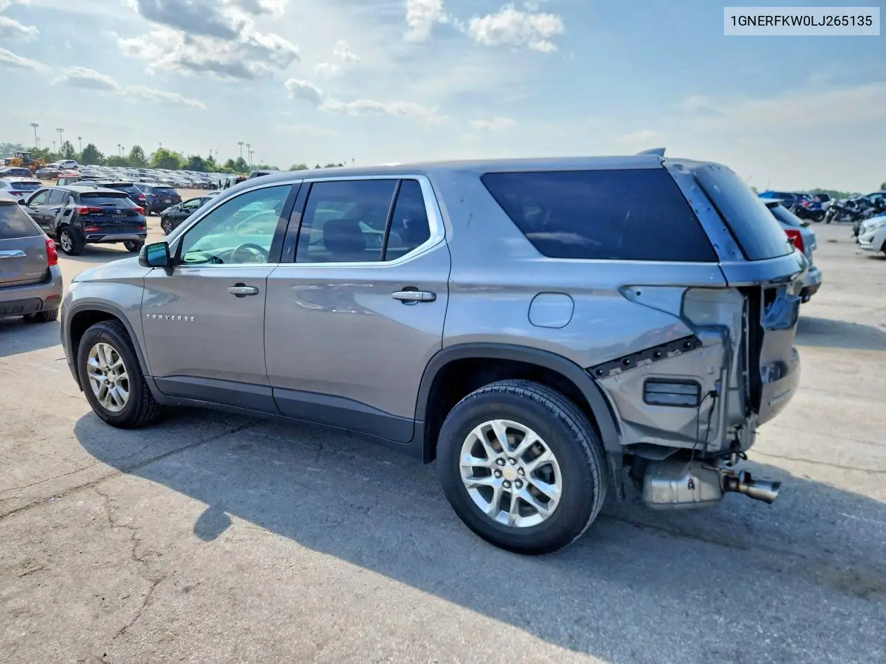 2020 Chevrolet Traverse Ls VIN: 1GNERFKW0LJ265135 Lot: 61674836