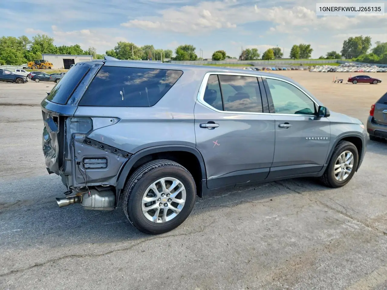 2020 Chevrolet Traverse Ls VIN: 1GNERFKW0LJ265135 Lot: 61674836