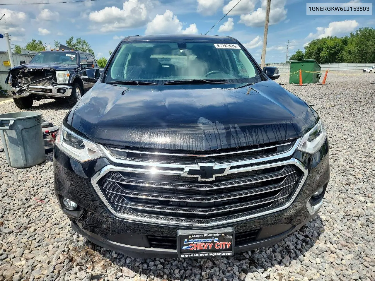 2020 Chevrolet Traverse Lt VIN: 1GNERGKW6LJ153803 Lot: 61760476