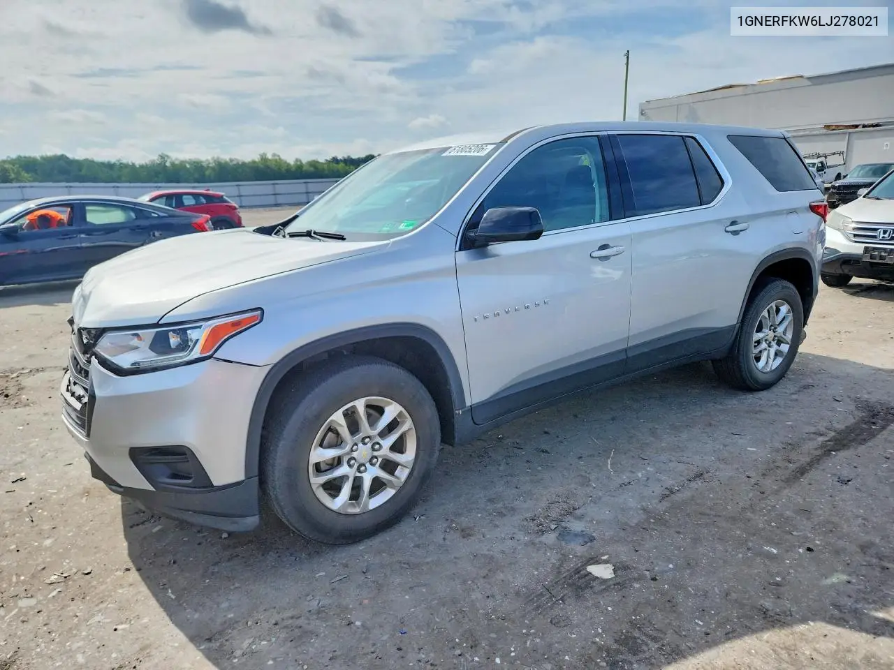 2020 Chevrolet Traverse Ls VIN: 1GNERFKW6LJ278021 Lot: 61805206