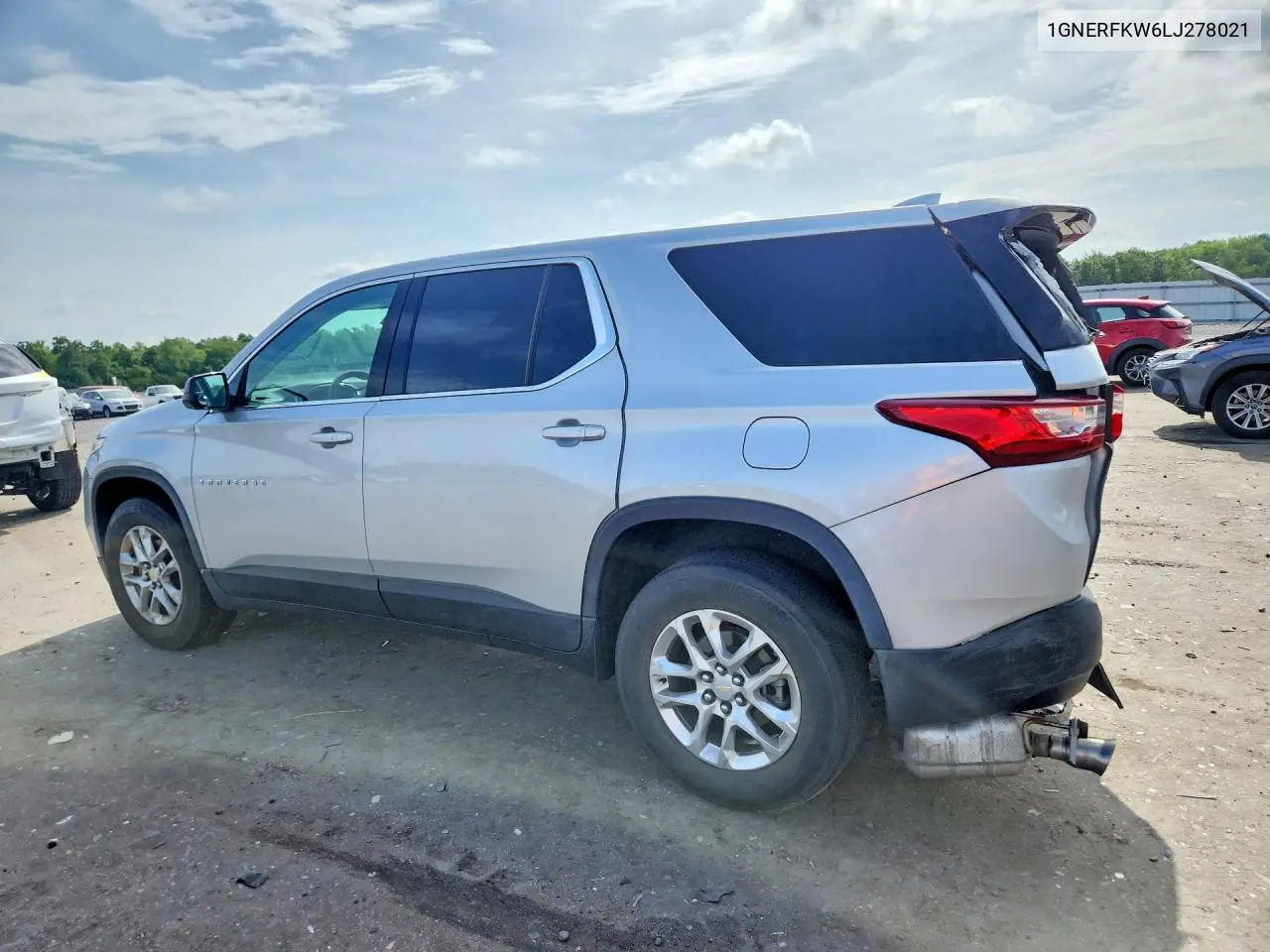 2020 Chevrolet Traverse Ls VIN: 1GNERFKW6LJ278021 Lot: 61805206