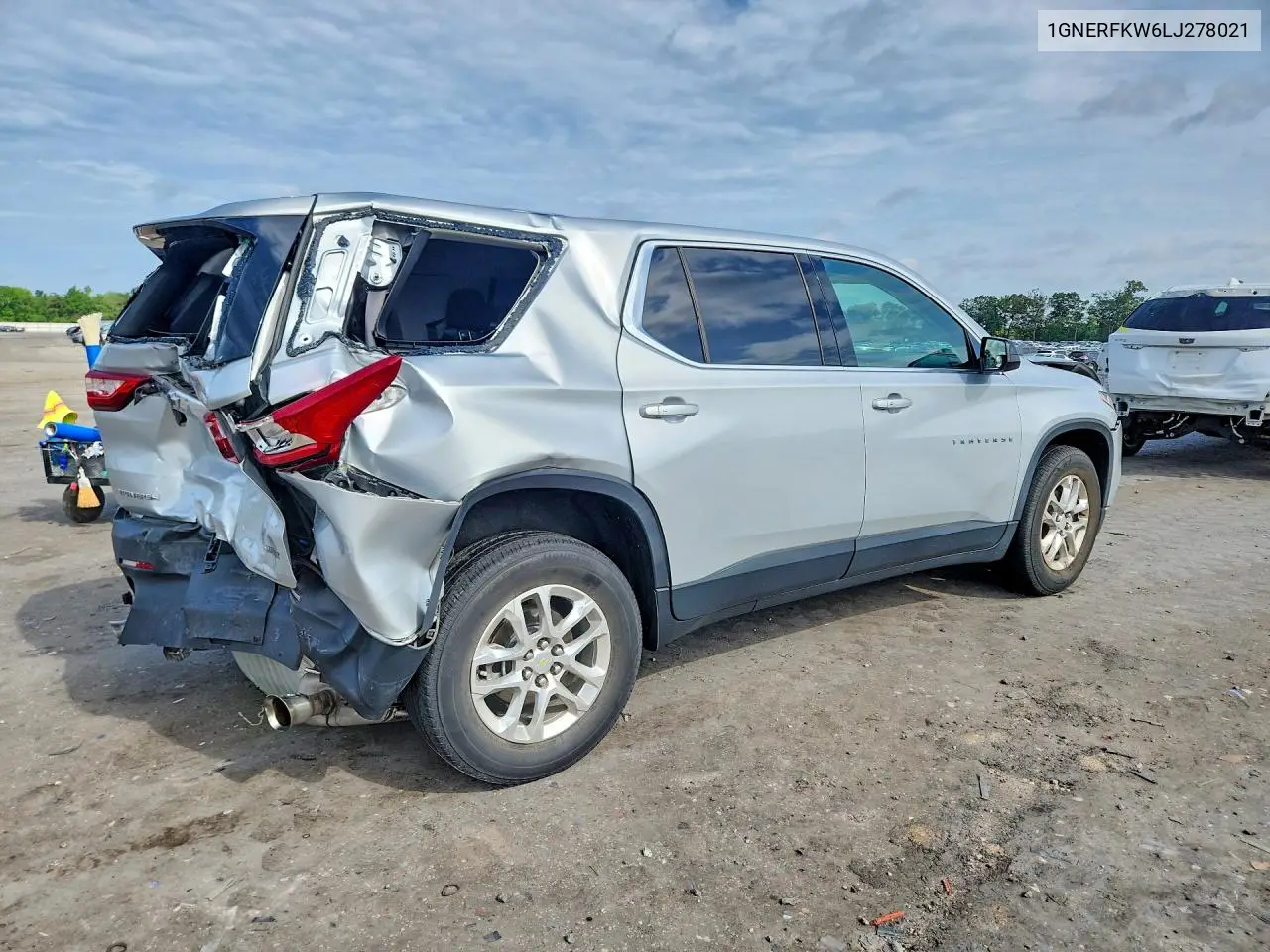 2020 Chevrolet Traverse Ls VIN: 1GNERFKW6LJ278021 Lot: 61805206