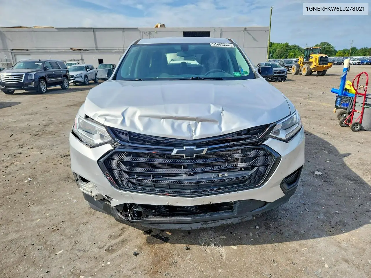 2020 Chevrolet Traverse Ls VIN: 1GNERFKW6LJ278021 Lot: 61805206