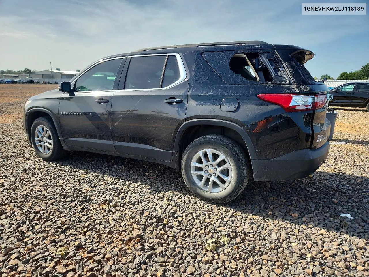 2020 Chevrolet Traverse Lt VIN: 1GNEVHKW2LJ118189 Lot: 61858706