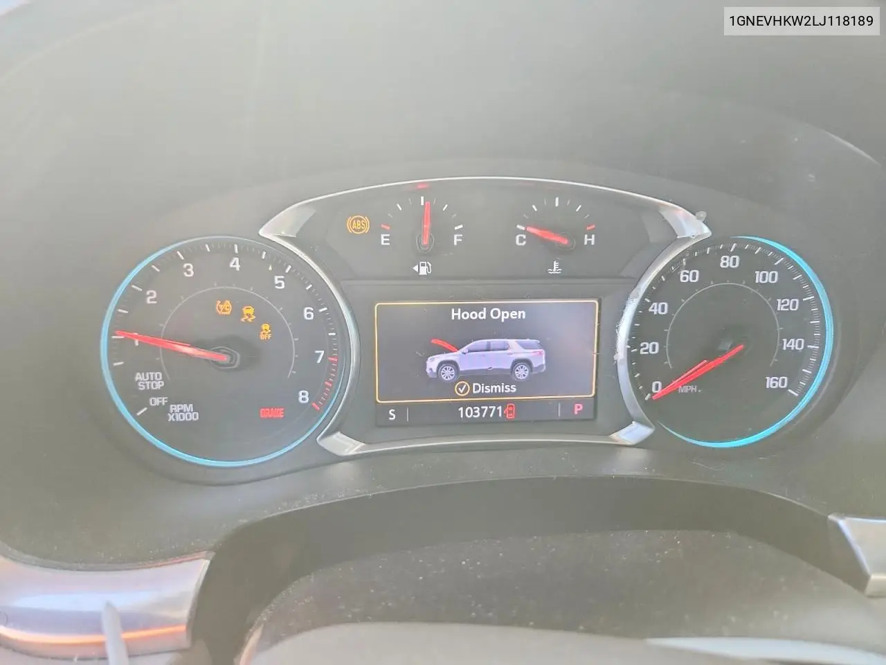 2020 Chevrolet Traverse Lt VIN: 1GNEVHKW2LJ118189 Lot: 61858706