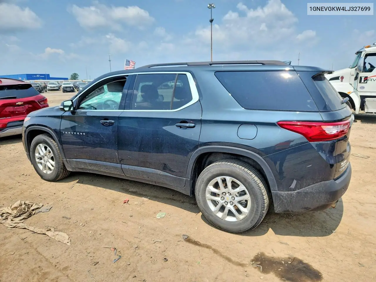 2020 Chevrolet Traverse Lt VIN: 1GNEVGKW4LJ327699 Lot: 61940826