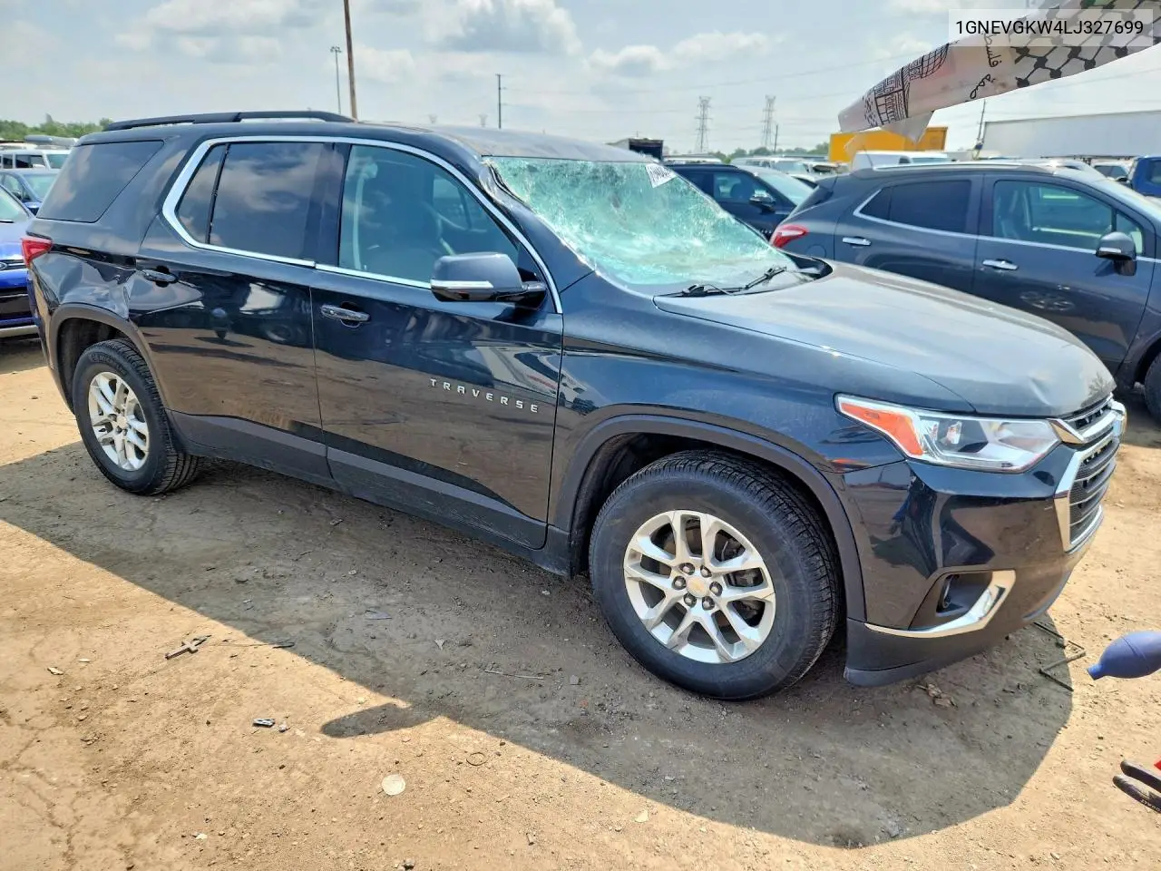 2020 Chevrolet Traverse Lt VIN: 1GNEVGKW4LJ327699 Lot: 61940826