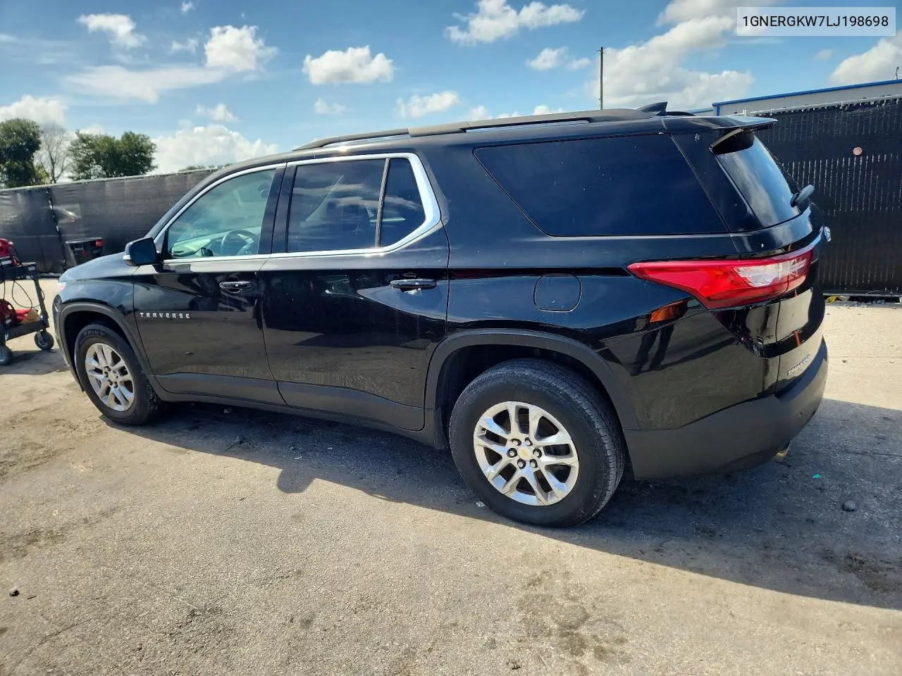 2020 Chevrolet Traverse Lt VIN: 1GNERGKW7LJ198698 Lot: 62011026