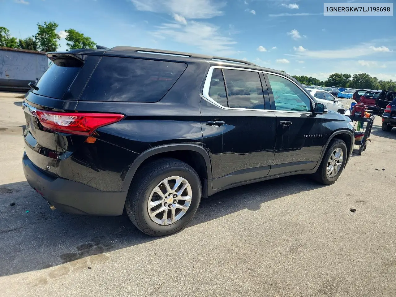 2020 Chevrolet Traverse Lt VIN: 1GNERGKW7LJ198698 Lot: 62011026