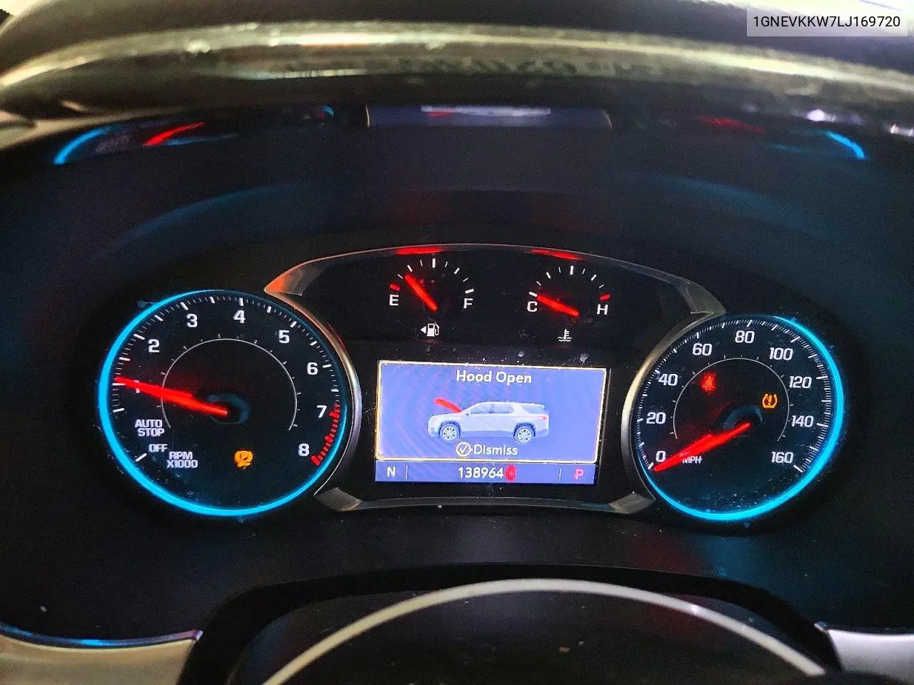 2020 Chevrolet Traverse Premier VIN: 1GNEVKKW7LJ169720 Lot: 62036996