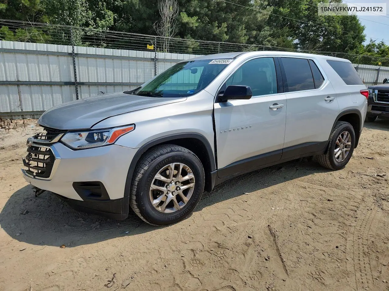 2020 Chevrolet Traverse Ls VIN: 1GNEVFKW7LJ241572 Lot: 85460565