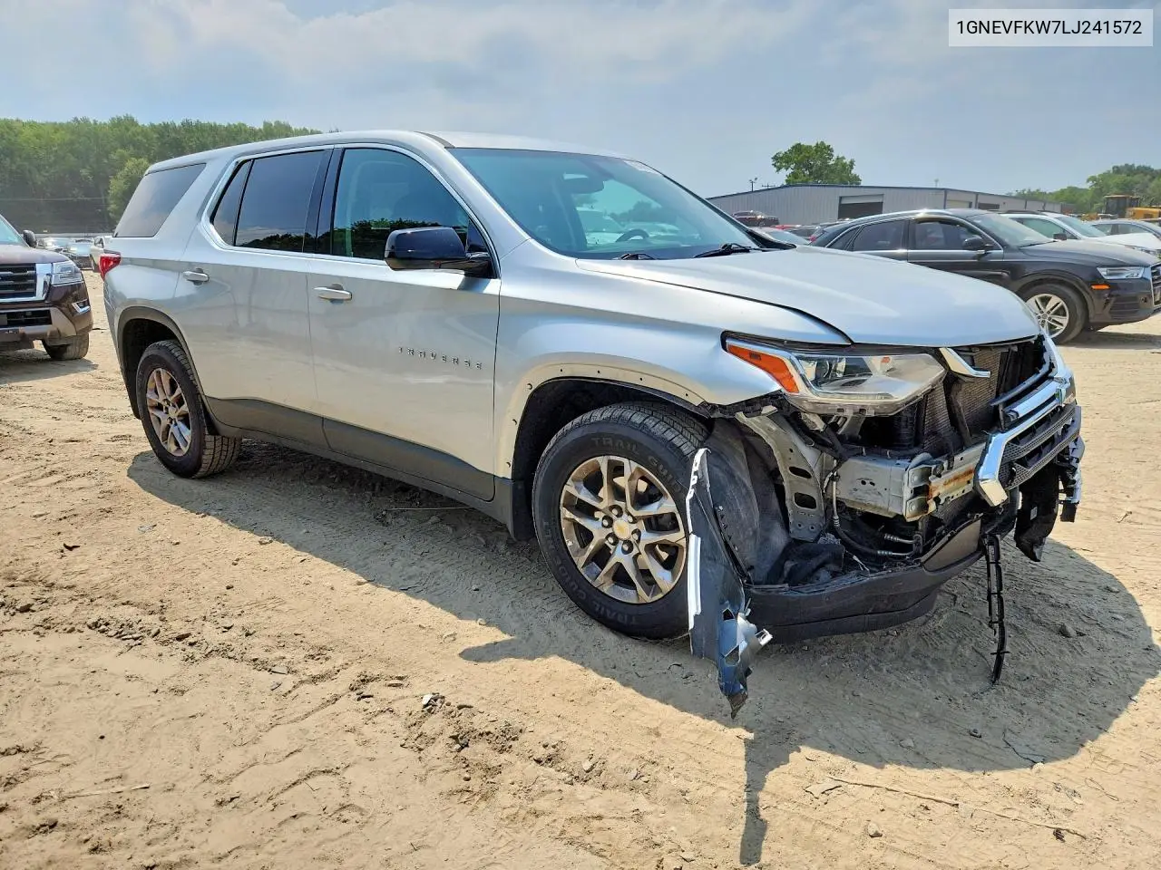 2020 Chevrolet Traverse Ls VIN: 1GNEVFKW7LJ241572 Lot: 85460565