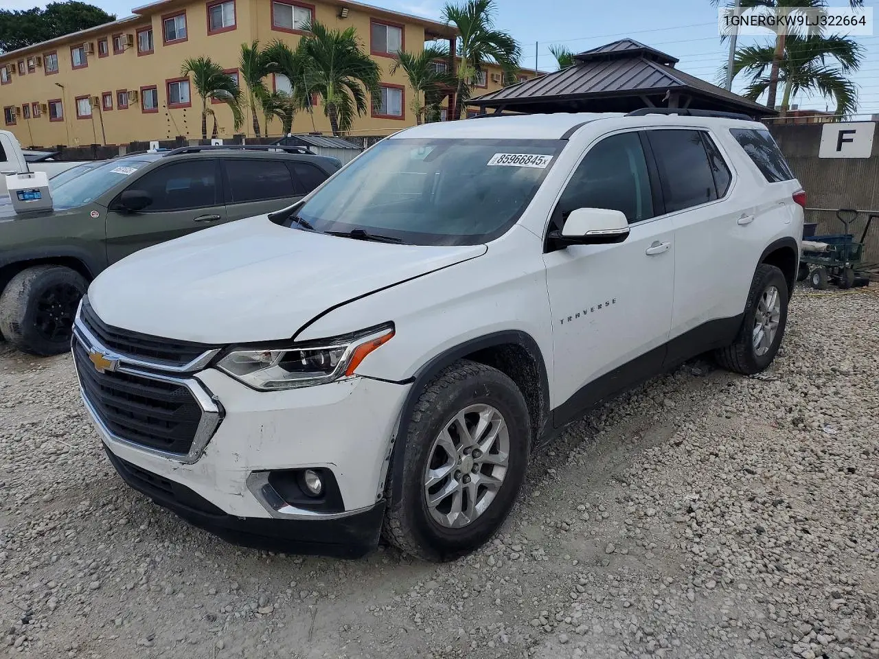 2020 Chevrolet Traverse Lt VIN: 1GNERGKW9LJ322664 Lot: 85966845