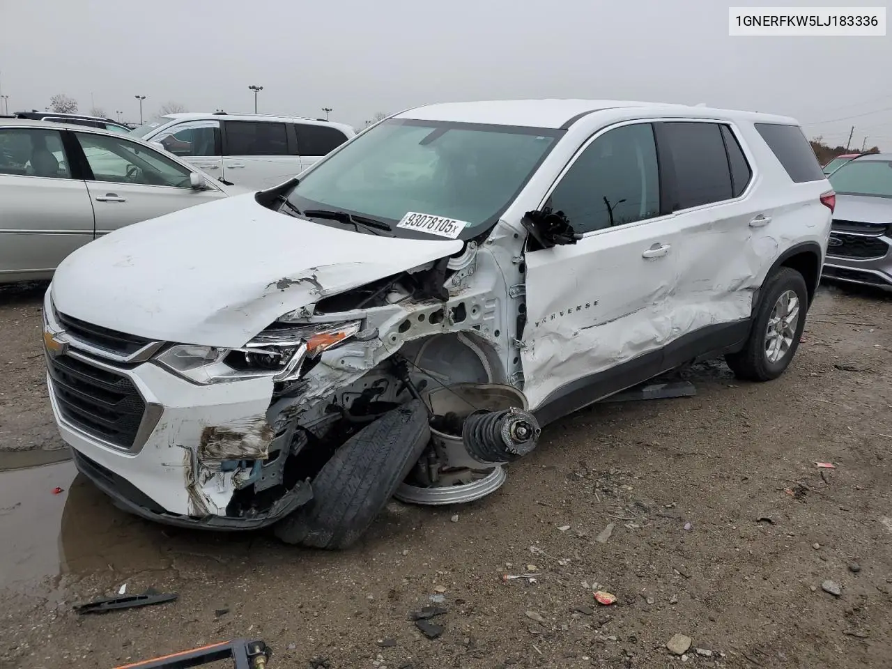1GNERFKW5LJ183336 2020 Chevrolet Traverse Ls