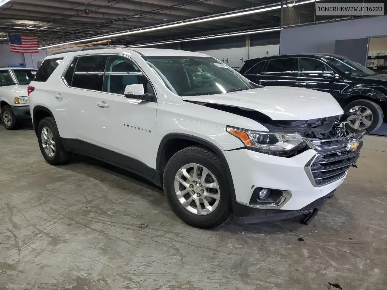 1GNERHKW2MJ116223 2021 Chevrolet Traverse Lt