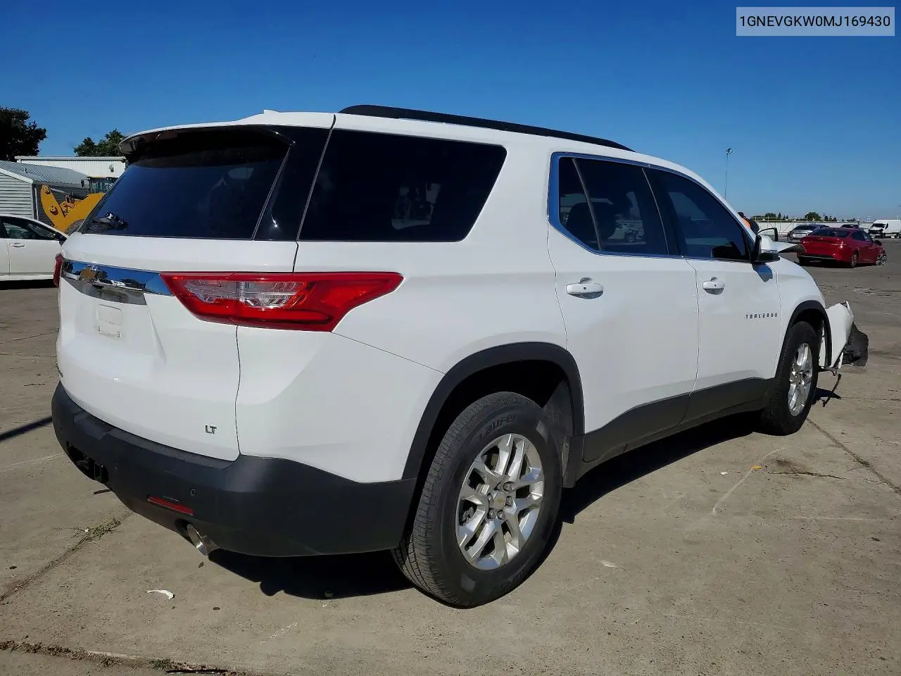2021 Chevrolet Traverse Lt VIN: 1GNEVGKW0MJ169430 Lot: 55739966