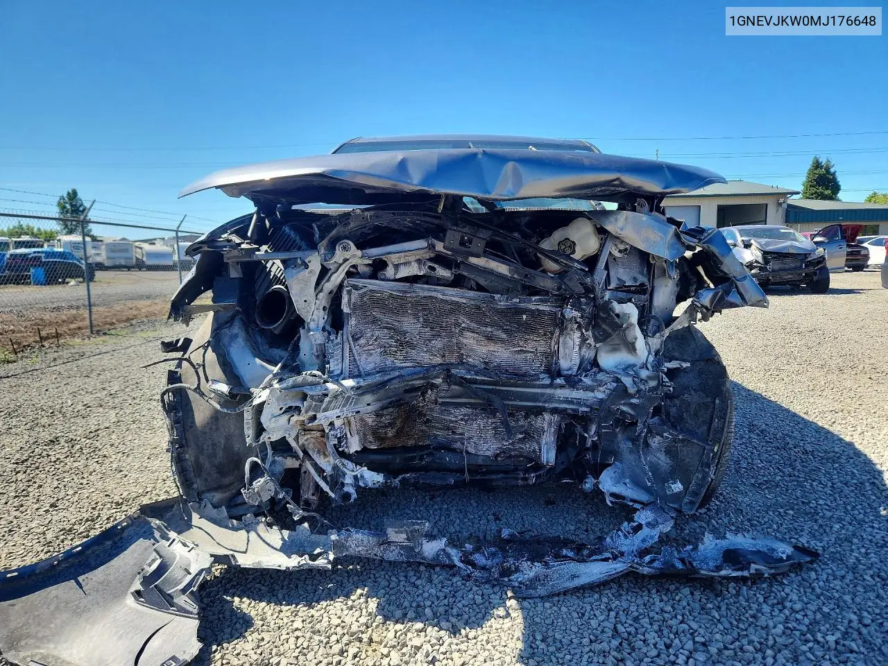 2021 Chevrolet Traverse Rs VIN: 1GNEVJKW0MJ176648 Lot: 56647186