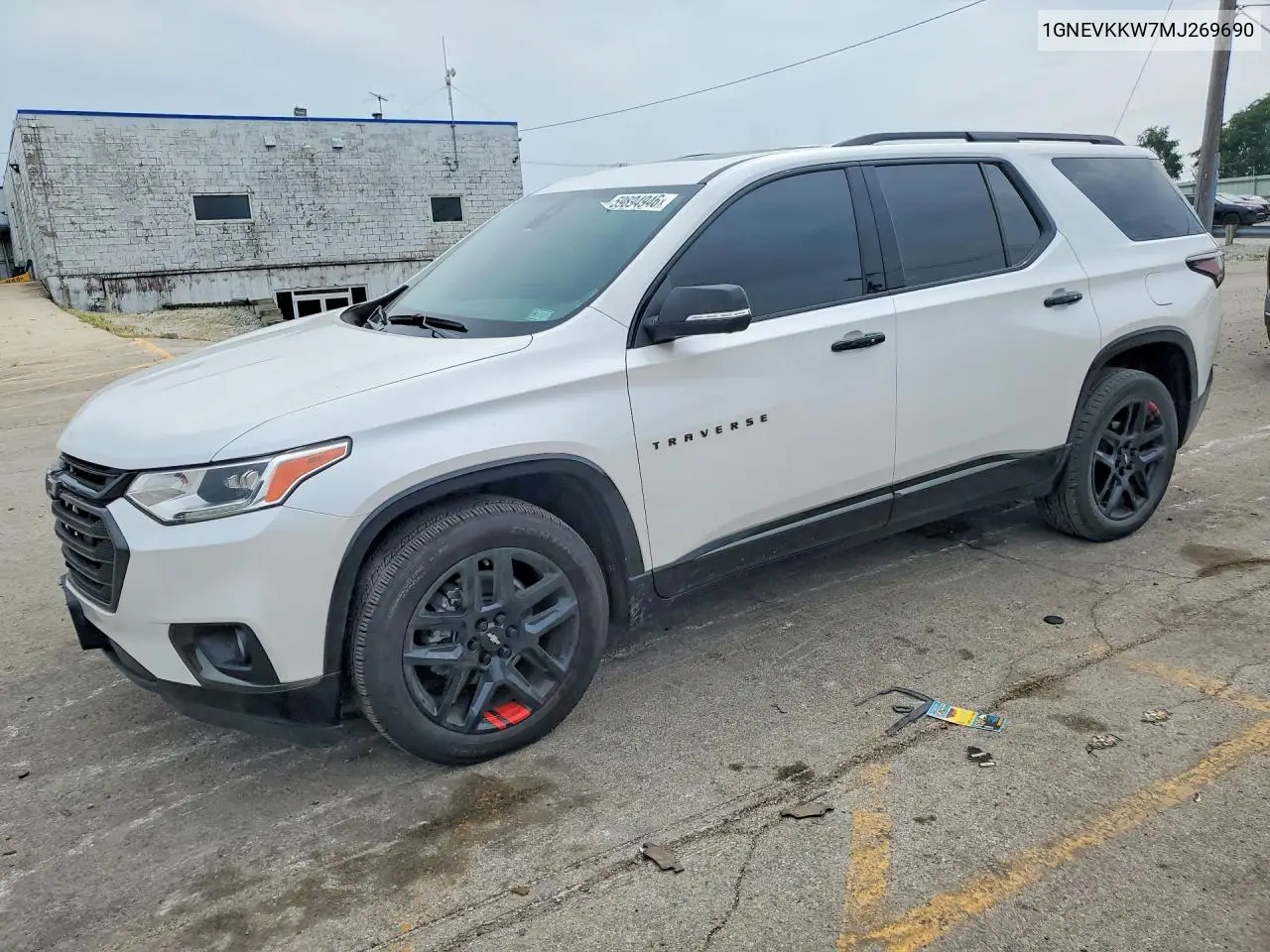 2021 Chevrolet Traverse Premier VIN: 1GNEVKKW7MJ269690 Lot: 59894946