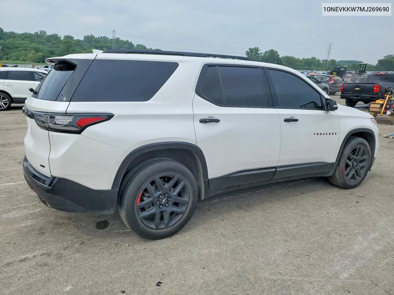 2021 Chevrolet Traverse Premier VIN: 1GNEVKKW7MJ269690 Lot: 59894946