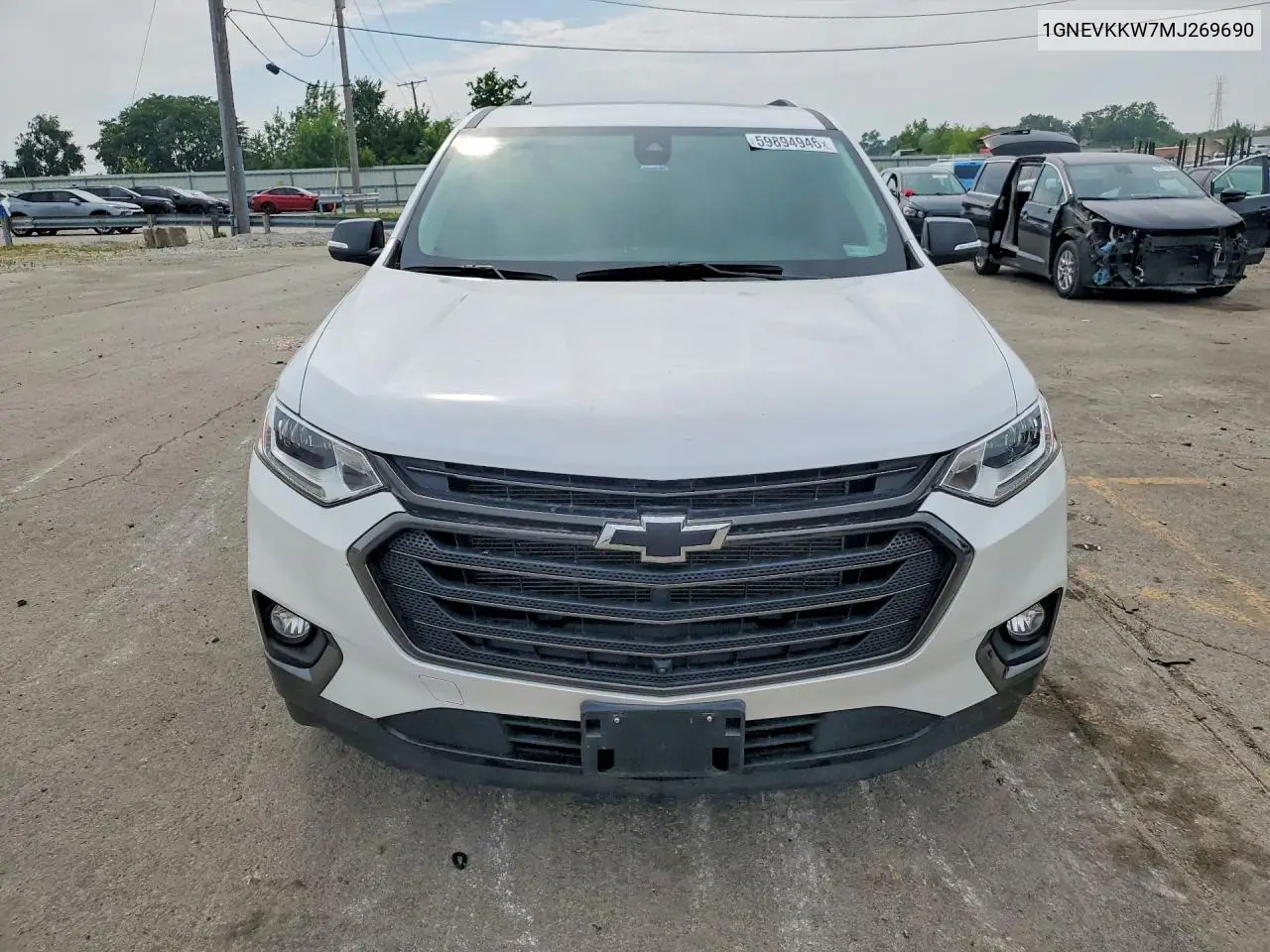 2021 Chevrolet Traverse Premier VIN: 1GNEVKKW7MJ269690 Lot: 59894946