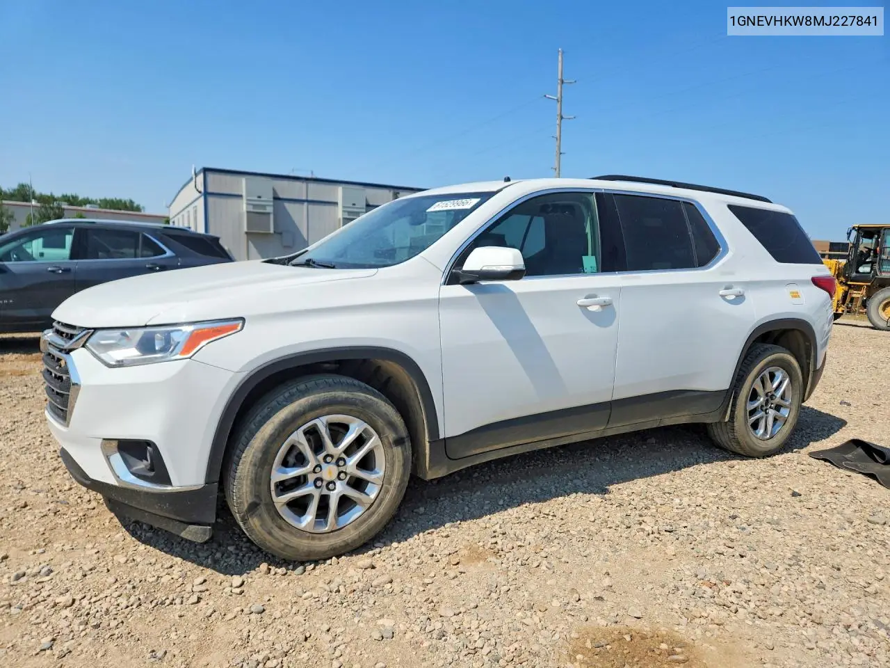 2021 Chevrolet Traverse Lt VIN: 1GNEVHKW8MJ227841 Lot: 61529966